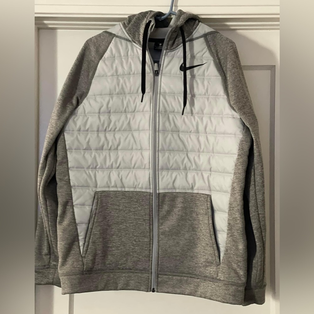 Nike Men's Therma Winterized Full Zip Jacket Hooded Gray BV6298-063
